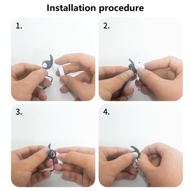 Обновленные силиконовые ремешки-держатели для наушников 40 см шнурок на шею Гибкие силиконовые ремешки для наушников Удобные для спорта