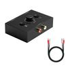1Pc Audio Switcher Splitter Bi-Directional Audio Switcher With Mute Button 2x1 / 1x2 L/R RCA Stereo Audio Switch Audio Splitter
