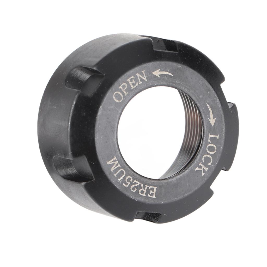 1 шт. ER25UMдинамическая балансировочная гайка металлическая цанга гайка держатель патрона токарный станок(ЧерныйM32*1.5)