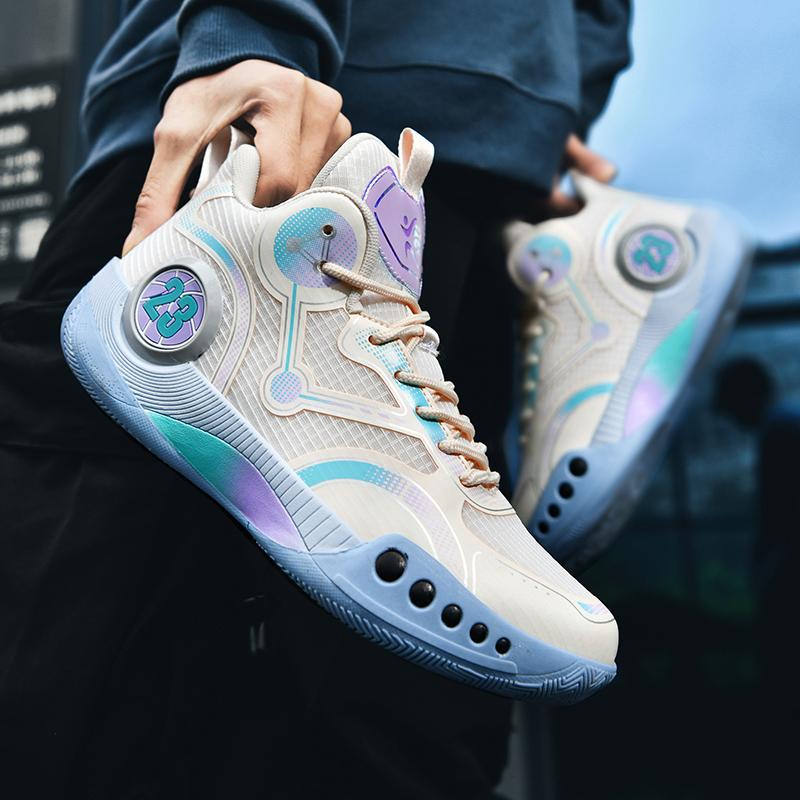 Мода 2024 Профессиональный Мужской Баскетбол Мальчики Модный Тренд Обувь Баскетбольные Кроссовки Противоскользящие Высокие Пара Дышащие Баскетбольные Ботинки