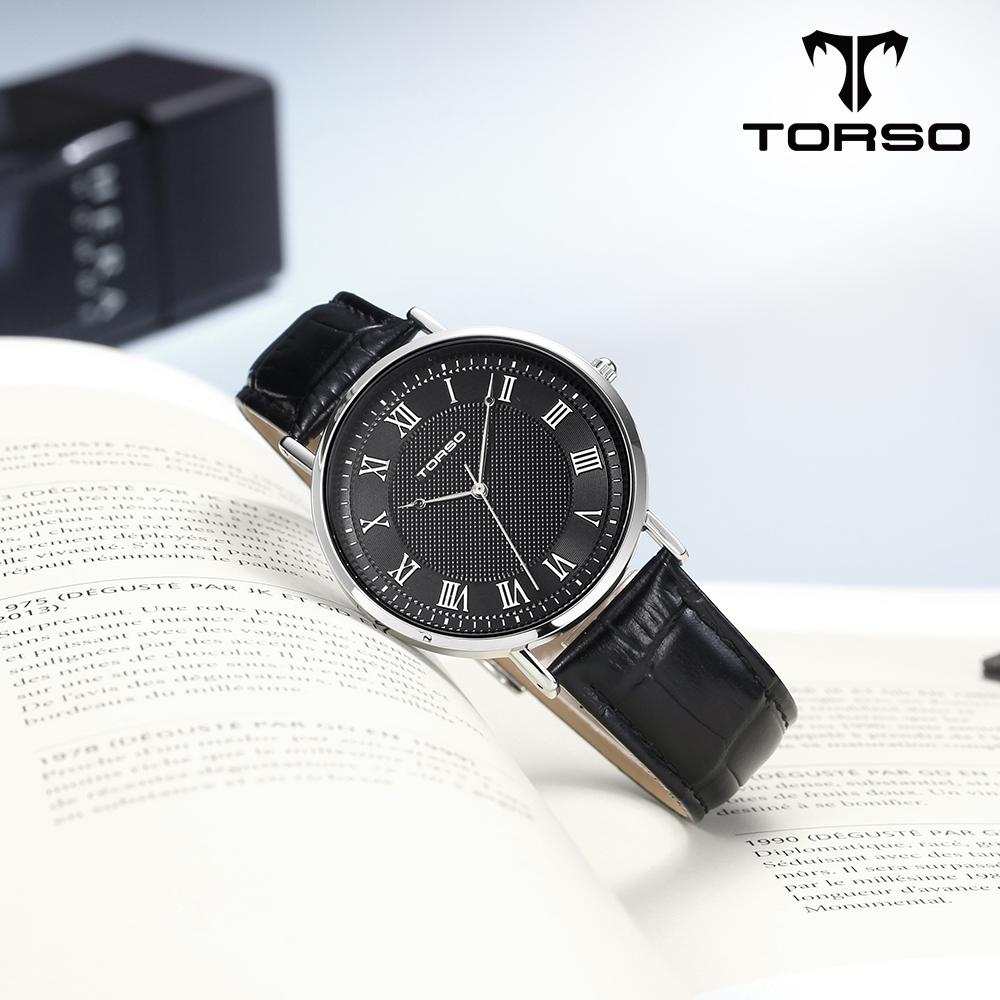 Toleuso T107L-Sbbk Classico Кварцевые парные часы Мужские и женские кожаные часы