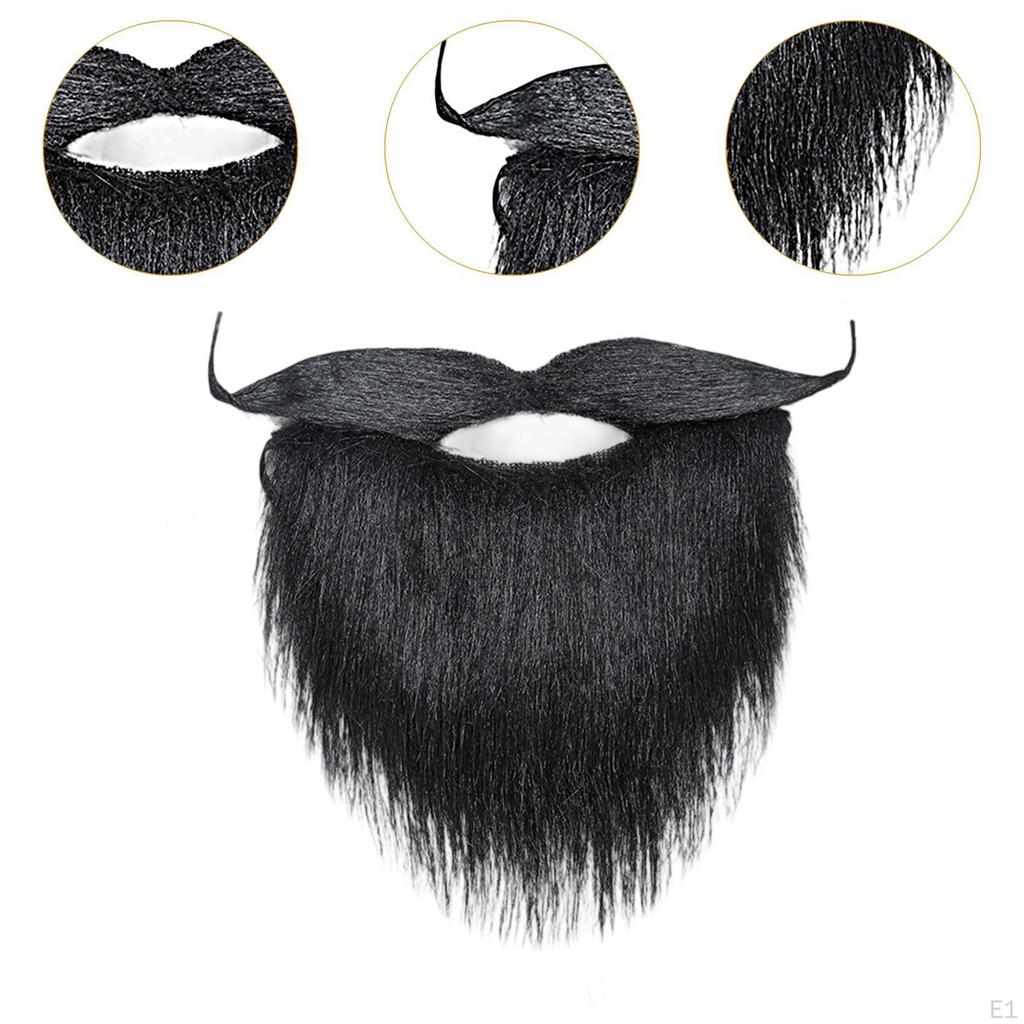 Facial Hair Funny Costume Fake Mustache for Halloween Festival Props Holiday Men