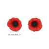 10pcs Elegant Poppy Shaped Brooch Stylish Flower Breastpin Remembrance Day Lapel Pins for Women Girls Memorial Day Gift