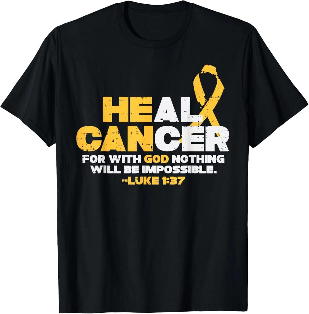 He Can Heal Cancer Awareness God Chiristian God Unisex T-Shirt