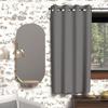 Insulating Eyelet Curtain 135x180 Cm BOHEME Gray, by Soleil d'Ocre