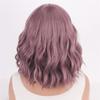 Синтетический парик розового цвета для женщин, девушек, короткий, кудрявый, волнистый, косплей-парик с челкой, милый, с эффектом мокрой волны, Лолита, для Хэллоуина, вечеринки