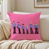 Funny Romance Anime OOuran High School Cushion Cover Linen Pillowcase Soft  for Sofa Bed Home Room Decor
