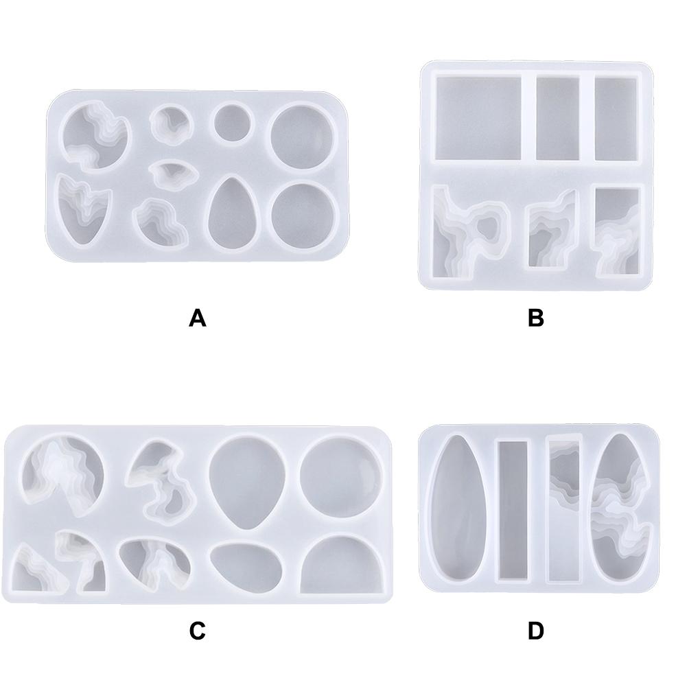 Форма для подвески из смолы «Береговая линия», гибкие, устойчивые к разрывам формы для самостоятельного изготовления, форма для подвесных украшений, саморасслабляющиеся, ручные приспособления для художественного творчества