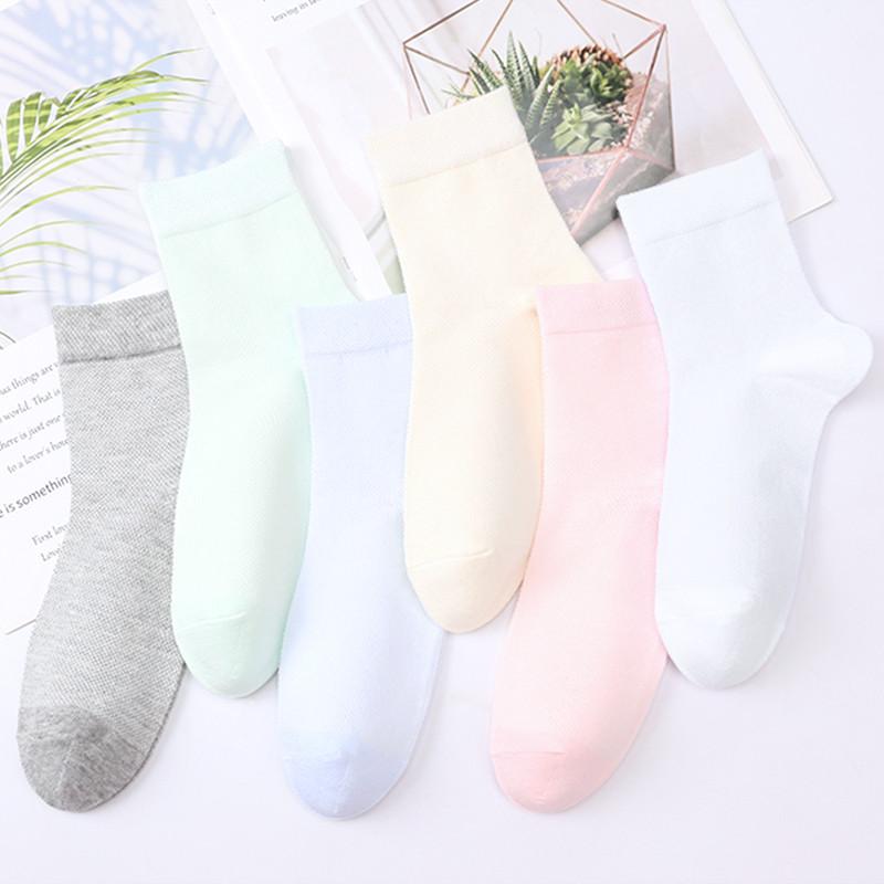 Women's Socks, Pure Cotton, Spring And Autumn Season, Ultra-Thin Mesh, Sweat-Absorbing, Breathable, Mid-Calf Women's Socks, All Cotton Socks