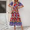 Vacation and Casual Style Printed Dress Women's Spring and Summer