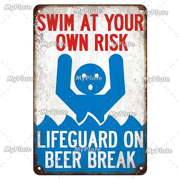 [MaPalte] Винтажный Предупреждающий Металлический Знак Акулы Жестяной Знак Украшение Табличка Домашний Настенный Декор Знак для Бара Домашний Декор Постер Дропшиппинг