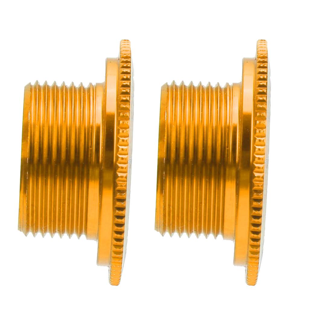 2pcs M18 Bicycle Crank Cover Screw Cap Dustproof Waterproof Aluminum Alloy Parts for Prowheel