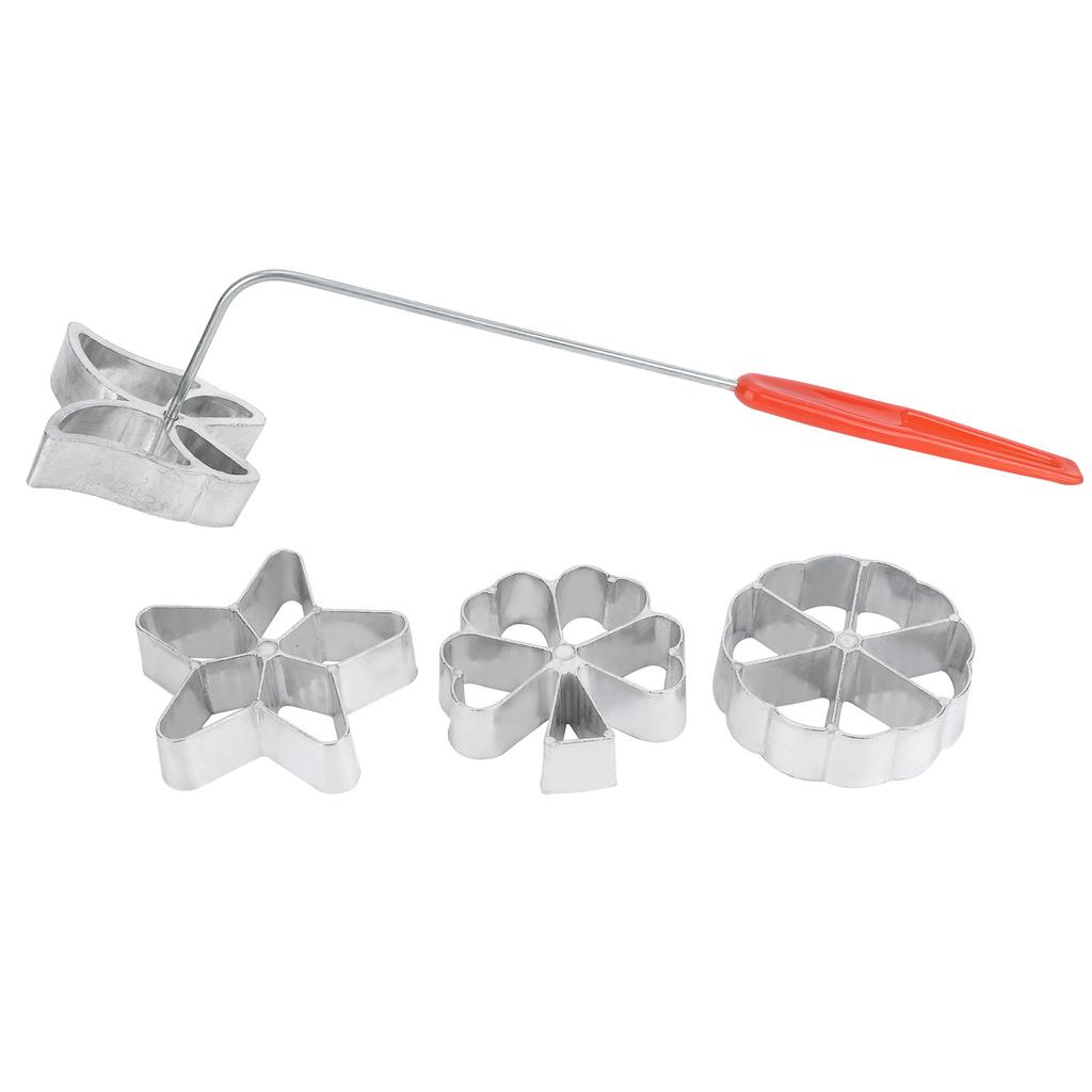 4Pcs Cake Printing Pastry Mold Dessert Maker Waffle Model Set Baking BU