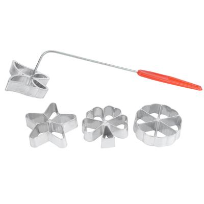 4 шт., форма для печати тортов, форма для изготовления десертов, набор вафельных моделей для выпечки, BU