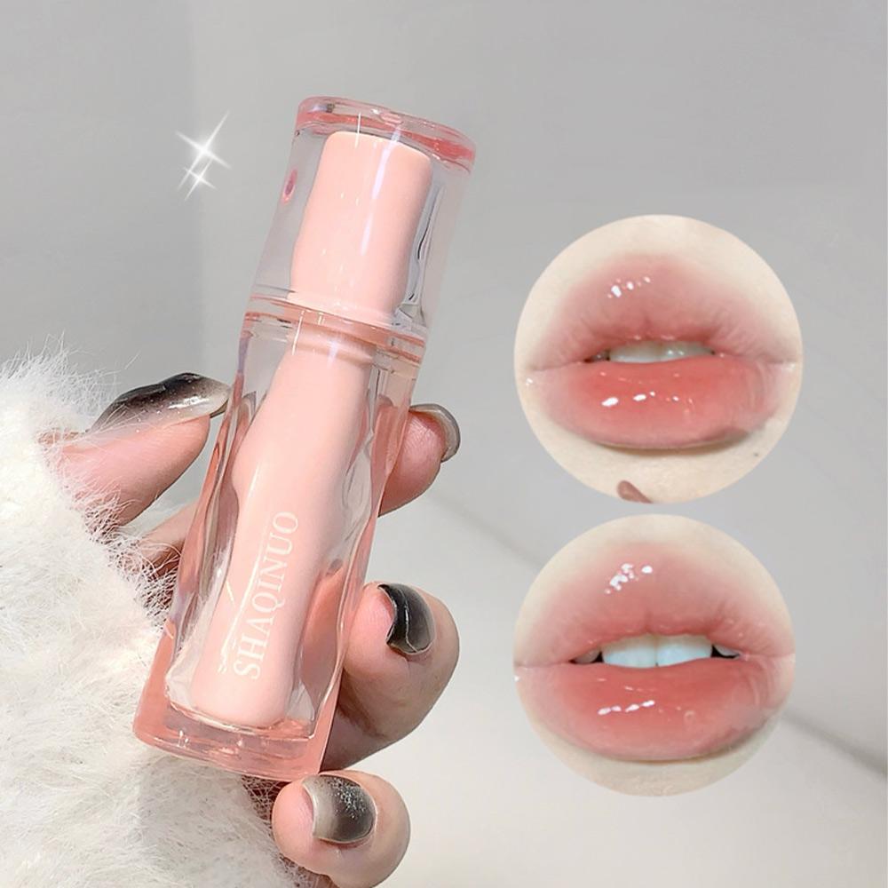 SHAQINUO Sweet Rouge Гидролюминесцентная помада для губ с эффектом ледяного полупрозрачного зеркала, увлажняющая высококачественная помада для губ с медовым эффектом и отбеливающим эффектом