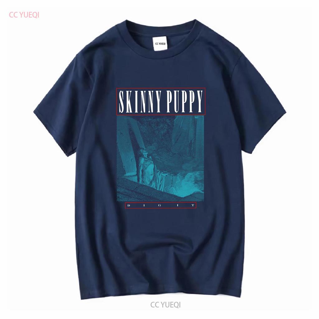 Футболка группы Skinny Puppy 80-х 90-х с длинным или коротким рукавом винтажная стираная топ для повседневной носки унисекс дизайнерская одежда немного