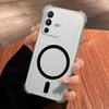 Чехол-бампер с магнитом и гелевой вставкой для Vivo V23 5G, противоударный, с защитой углов (подушки безопасности)