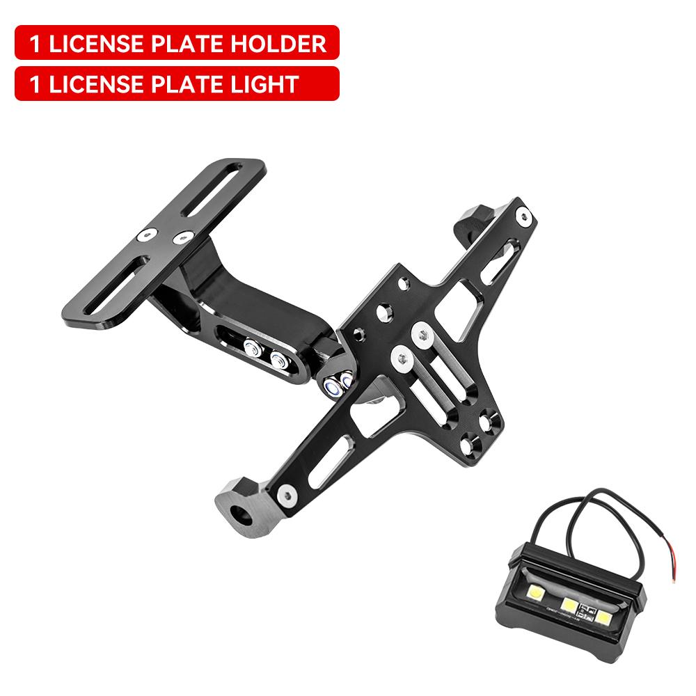 For Yamaha MT07 MT10 For Kawasaki Z750 Z800 For BMW R1200 Accessories Motorcycle License Plate Holder and LED Turn Signal Light