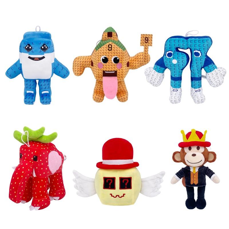 25cm Steal A Brainrot Game Plush Funny No.9 No. 67 Plush Tongue Spitting Handheld Number 9 Stuffed Digital Doll Christmas Gift