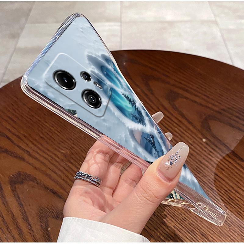 Phone Case For Motorola Moto G13/Moto G23 Soft Silicone TPU Clear Shell Trendy Painted Casing Shockproof Cover For Moto G13 G23
