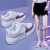 Spring New Small White Shoes Women's Round Toe Color Matching Women's Shoes Casual All-match Platform Shoes