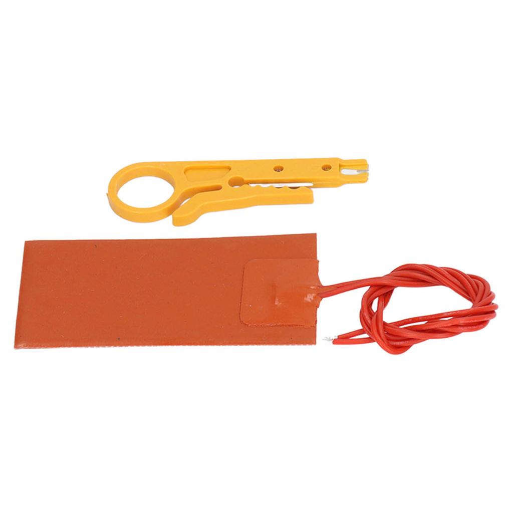 Силиконовый нагревательный коврик Безопасный Высокая эффективность теплопередачи Гибкий нагревательный мат 12В 15Вт 250 градусов Цельсия