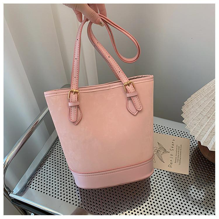 2024 Новая Мода Ретро Сумка-Ведро Подмышечная Уличный Трендовый Средней Вместимости Цветоблокировка Сумка-Тоут Плечевая Сумка