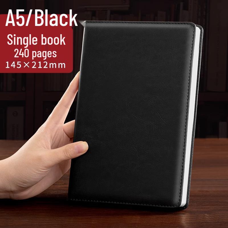 "Супер Толстый Бизнес-блокнот": Кожаная обложка для совещаний и офиса с настраиваемым логотипом"