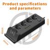 EU To EU Power Station – Multi-Outlet USB PD Strip with Built-in Charging Pad