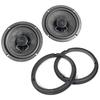 CGP Car Coaxial with Baffle Speaker, 17cm, 6.5-inch, 180W, Set, CGP-ZD658-SM20