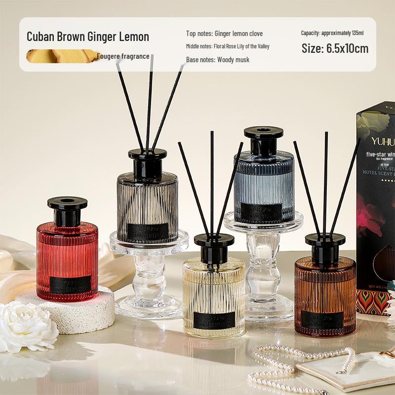 Five-Star Hotel Aromatherapy Rattan Diffuser: Luxurious, Long-Lasting Light Fragrance for Your Bedroom.