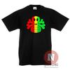 Rasta Totenkopf Reggae Dubstep Music Kinder T-Shirt 3-13 Jahr