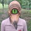 One Eyed Monster With A Long Mouth Monster Latex Mask For Cosplay And Festival Decor