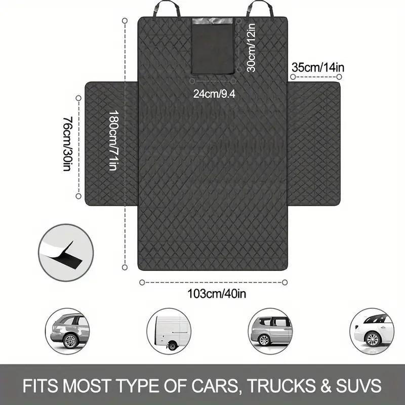 Waterproof Pet Mat Car Trunk Rear Cargo Area Oxford Fabric Dog Cat Travel Pad Universal Fit