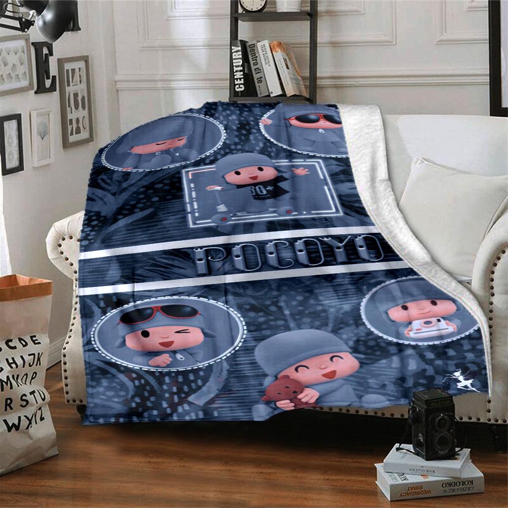 Pocoyo Blanket Durable Comfort Perfect for Office Livingroom Picnics Four Seasons Multipurpose Modern Best Holiday Gift for Friends Family