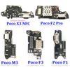 New For Xiaomi Poco X3 ProNFC M3 F1 F2 Pro F3 M4 X4 Pro 4G 5G USB Port Charger Dock Plug Connector Charging Board Flex Cable