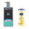 Набор: Увлажняющий лосьон для тела Vaseline Intensive Care и гель для душа для мужчин