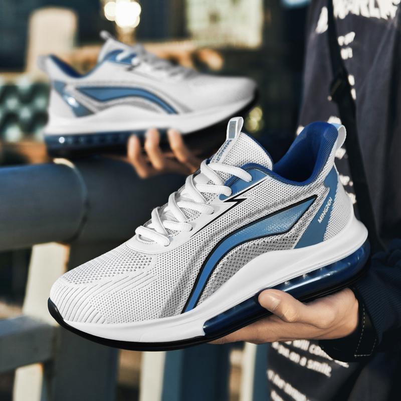 Мужские легкие кроссовки большого размера с дышащей сеткой на воздушной подушке, мужские кроссовки, кроссовки для бега, мужская обувь для тенниса