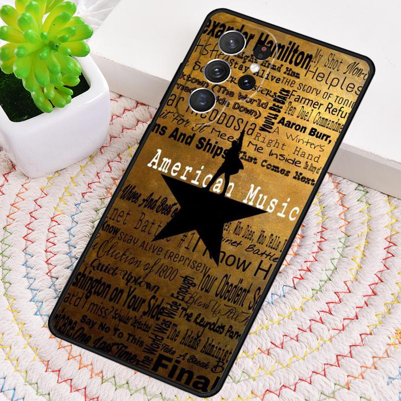 Hamilton Musical Lyrics Silicone Phone Case For Samsung Galaxy note 10 pro S26 S25 S24 S23 S22 S21 Plus S25Ultra Capa Cover