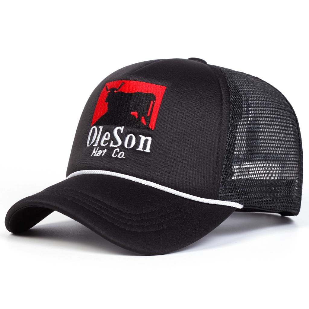 Унисекс OleSon Hat Co Вышивка букв Бейсболки-сетки Весна Лето Уличные Регулируемые Повседневные Шляпы Папина Шляпа Солнцезащитная Шляпа