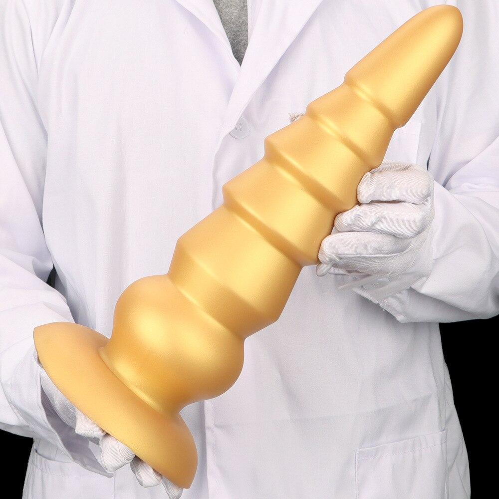 Силиконовая мягкая анальная пробка большого размера с присоской, анальная пробка, секс-игрушки, фистинг, анальный расширитель, ремешок на пенис, реалистичный член, БДСМ