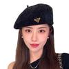 New Autumn and Winter Hat for Women's Retro Beret Big Head Circumference Showing Face Little Painter Hat Korean Casual and Versatile Front Hat