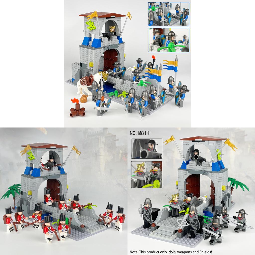 Medieval Guard Tower Building Blocks With Diy Assembly For Collectors And Kids