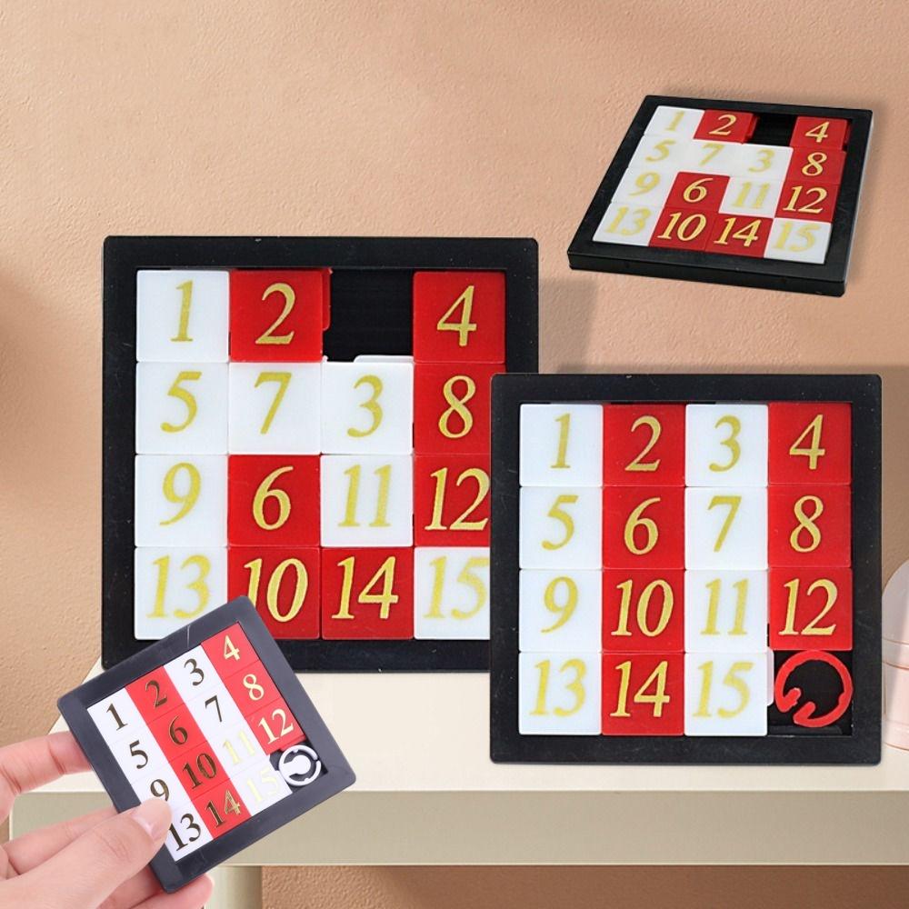 1/5 шт. Игрушка-головоломка «Пятнашки» - Раннее образовательное математическое пластиковое 15 плиток Логическая игра для развития мышления детей