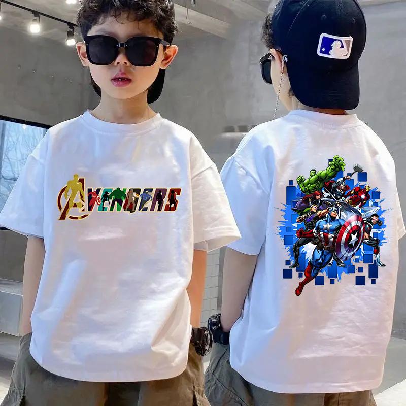 Summer Children's Cartoon Casual T-shirt Super Hero Boys and Girls Comfortable Children's T-shirt