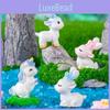 Cute Miniature Resin Deer Figurine For Desktop Decoration Adorable Blind Box Animal Ornament