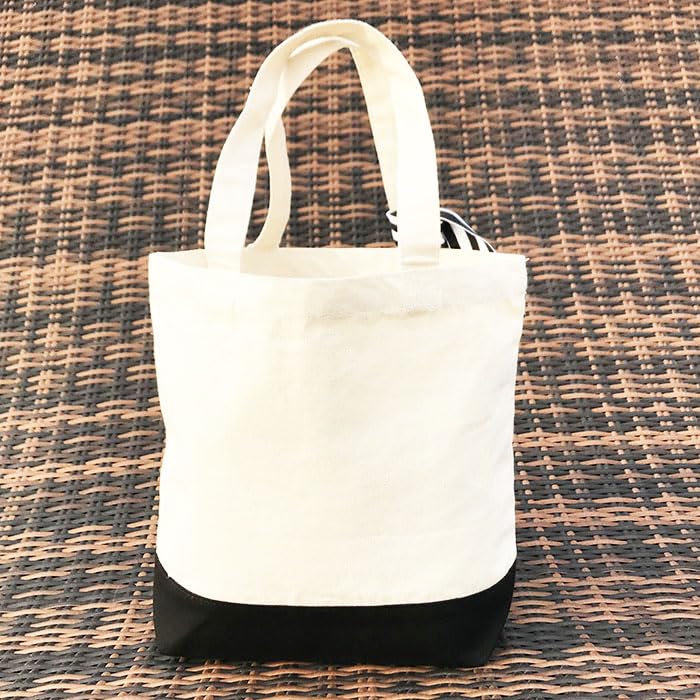 Shelly Mimi Mini Tote Bag with Embroidered Initials, Black, R, 521293001