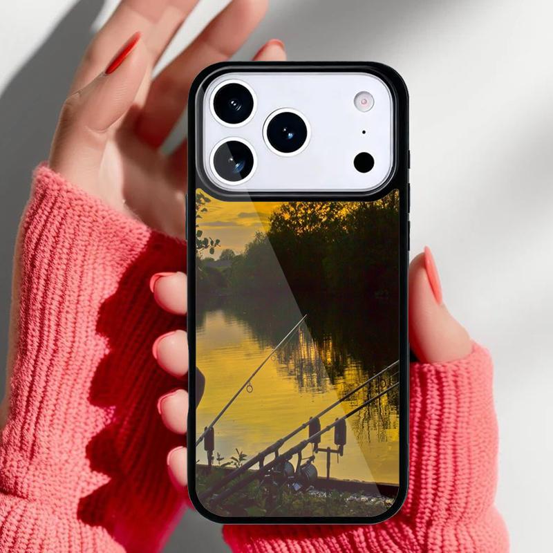 Рыболовные снасти Чехол для телефона с рисунком рыбы для iPhone 17 16 15 14 13 Pro Max Задняя крышка для 12 11 Pro Coque