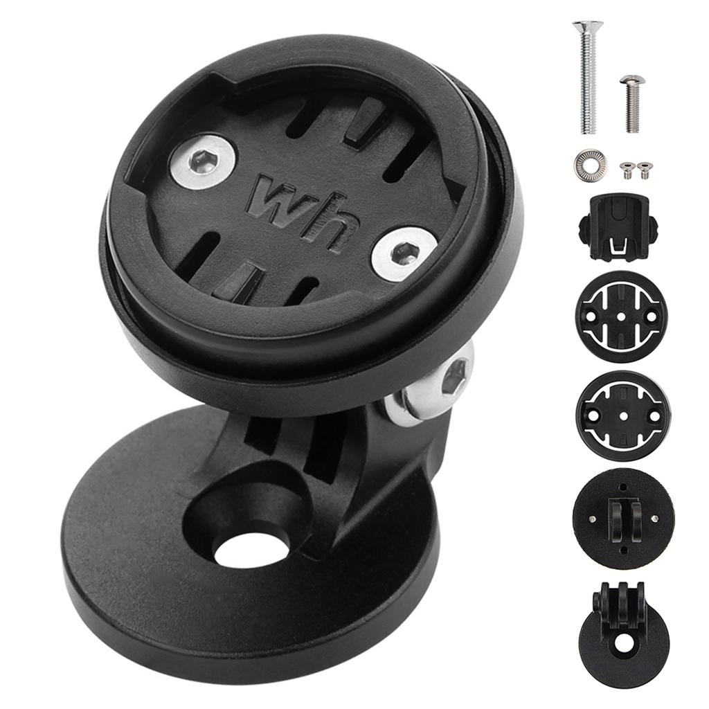 Adjustable Bike Stem Top Cap Mount Holder with 4 Adapters for Garmin for Bryton for Cateye for Wahoo Cycle Computers