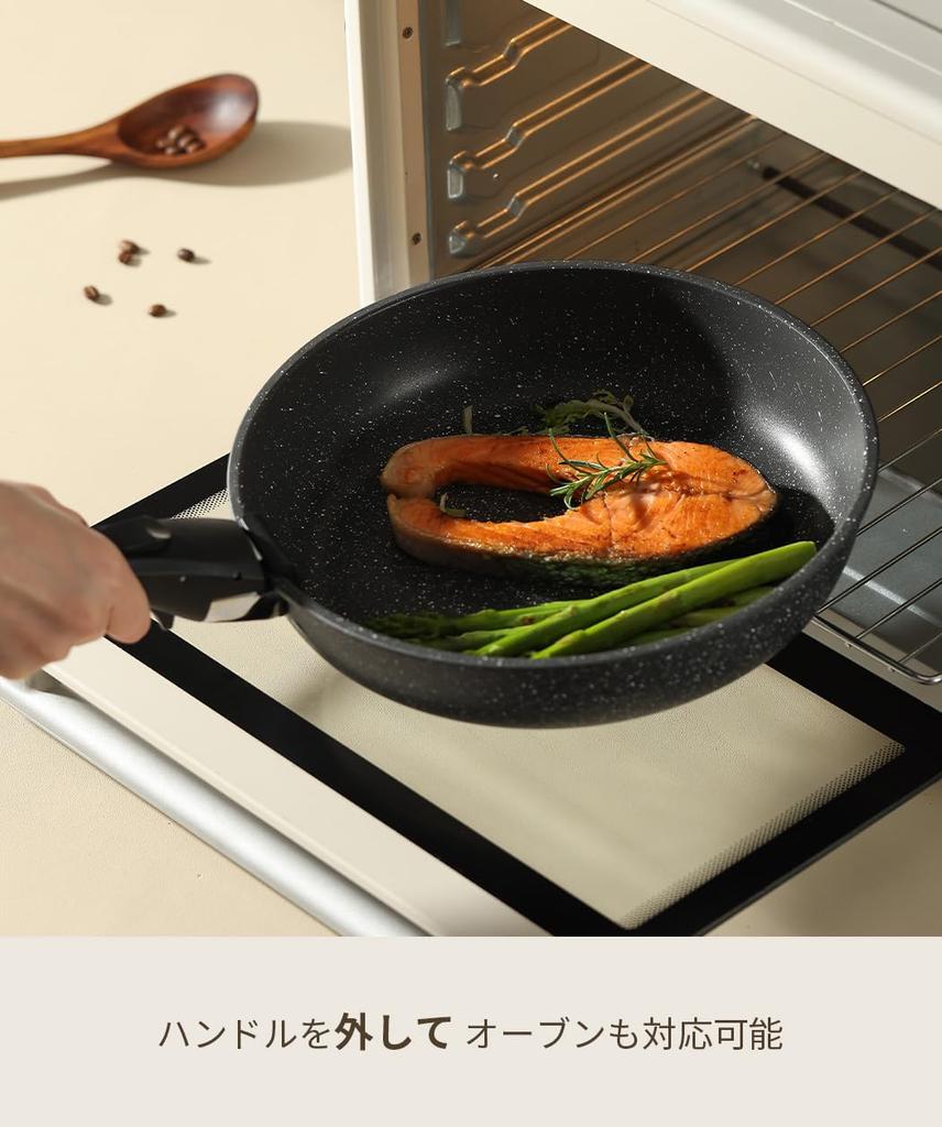 Ручка CAROTE Ручка для сковородок и кастрюль Простая в установке ручка Черная